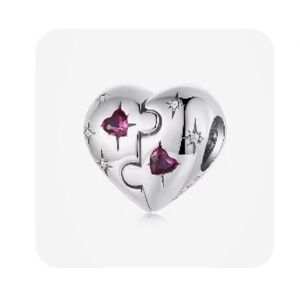 S925 Puzzle Heart